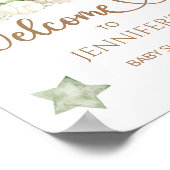 私たちは赤ちゃんシャワー歓迎ポスターを待つことができる ポスター (角)