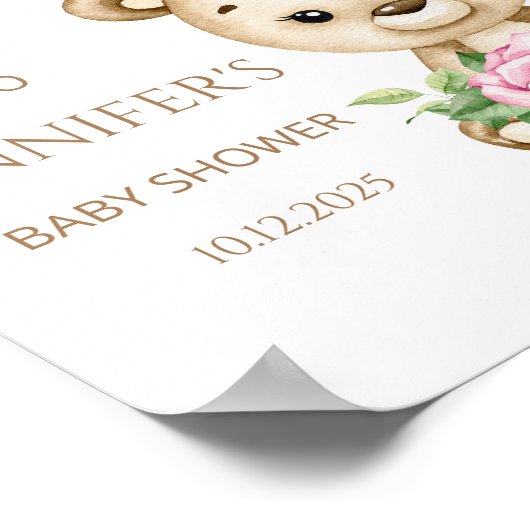 私たちは赤ちゃんシャワー歓迎ポスターを待つことができる ポスター (角)