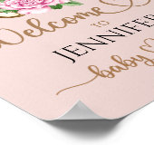 私たちは赤ちゃんシャワー歓迎ポスターを待つことができる ポスター (角)