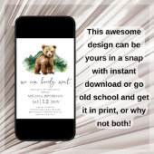 私たちは赤ちゃんシャワー素朴招待状を心待ちできる 招待状