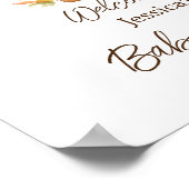 私たちは赤ちゃんシャワー葉を心底待ちできる ポスター (角)