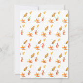 私たちは赤ちゃんシャワー葉を心底待ちできる 招待状 (裏面)