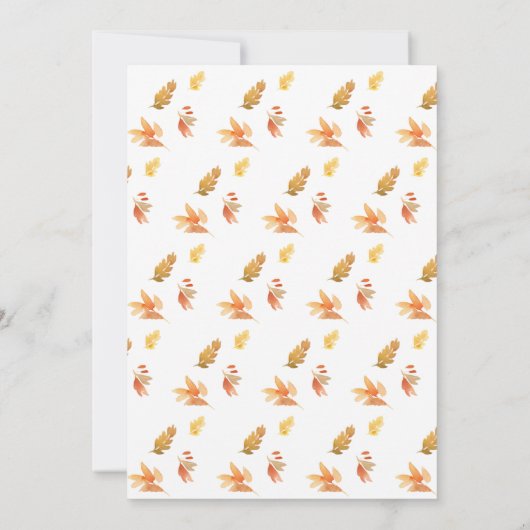 私たちは赤ちゃんシャワー葉を心底待ちできる 招待状 (裏面)