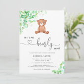 私たちは赤ちゃん男女兼用シャワーを待つ 招待状 (スタンド正面)