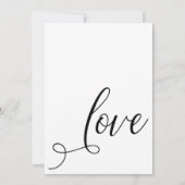 「私たちは身内だけで結婚式を挙げました」エレガントな結婚後お披露目パーティー 招待状 (裏面)