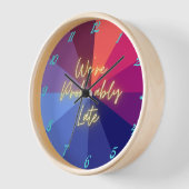 私たちは遅れるかもしれない 壁時計 (傾斜)