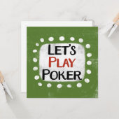私たちは遊トランプのポーカーあいさつカード カード (正面/裏面インサイチュ)