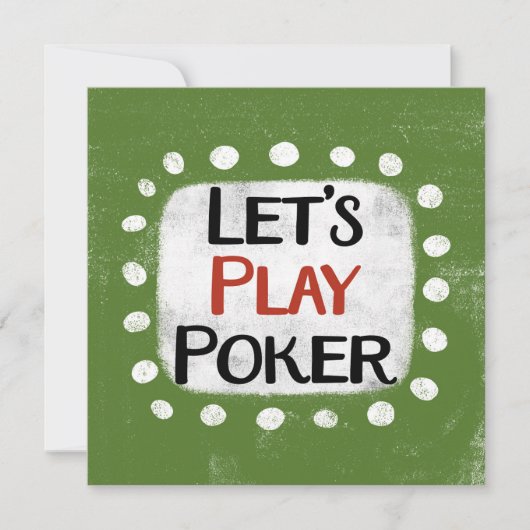 私たちは遊トランプのポーカーあいさつカード カード (正面)