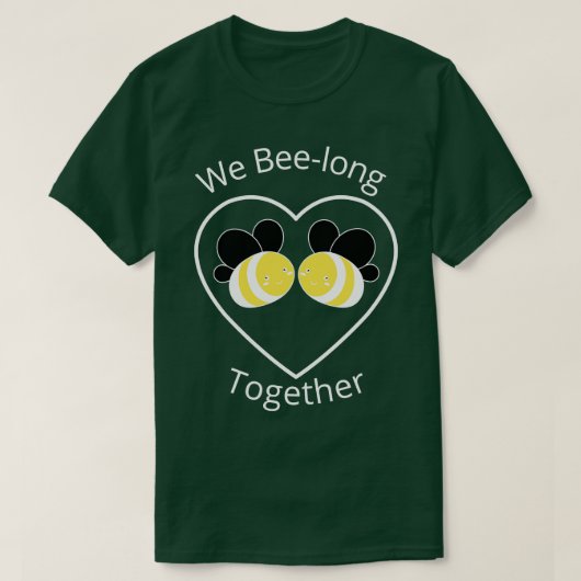 私たちは長く一緒に可愛いおもしろい Tシャツ (デザイン正面)