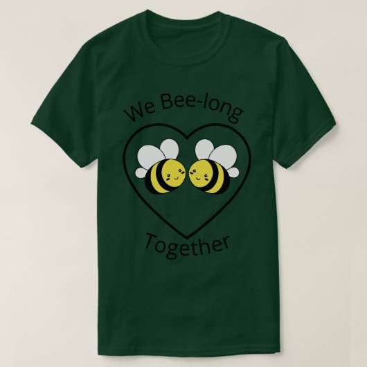 私たちは長く一緒に可愛いおもしろい Tシャツ (デザイン正面)