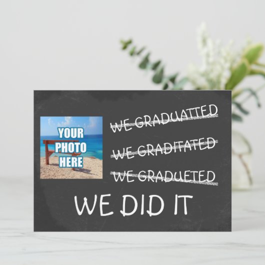 私たちは間違ったおもしろいユーモアの黒板を卒業した 招待状 (スタンド正面)