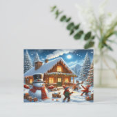 私たちは陽気なクリスマスを望む – O22 インビテーションポストカード (スタンド正面)