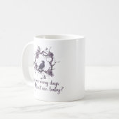 私たちは雨の日が大好き、私たちはベビー本コーヒーマグ コーヒーマグカップ (正面左)