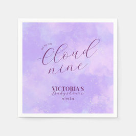 私たちは雲の9つの赤ちゃんシャワー上にある夢 スタンダードカクテルナプキン