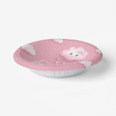 私たちは雲9かわいい笑顔のクラウドピンク ペーパーボウル (傾斜あり)