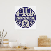 私たちは青を信頼している犬のK9ユニット ポスター (キッチン)