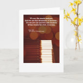 私たちは音楽メーカーの引用文Aオショネシー カード (黄色い花)