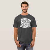 私たちは音楽制作者ギフト Tシャツ (正面フル)