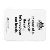 私たちは頭を失わないようにしよう。 マグネット (横)