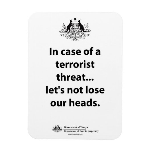 私たちは頭を失わないようにしよう。 マグネット (縦)