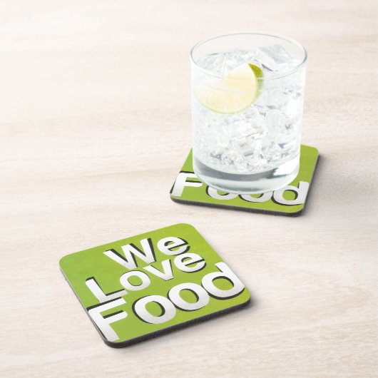 私たちは食べ物が大好きだ コースター (右側)