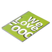 私たちは食べ物が大好きだ ノートブック (左側)