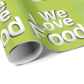 私たちは食べ物が大好きだ ラッピングペーパー (ロールコーナー)