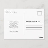 私たちは駆け落ちした |はがき ポストカード (裏面)