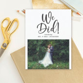 私たちは駆け落ち写真を撮った 招待状