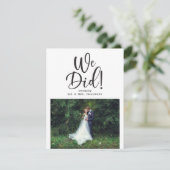 私たちは駆け落ち写真を撮った 招待状 (スタンド正面)