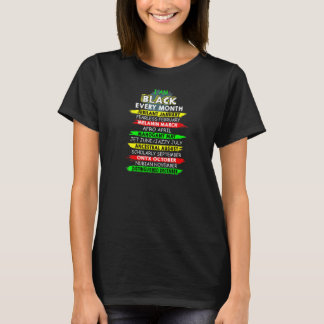 私たちは黒人女性です すべての月が誇り 黒人女性の誇り アメリカ Tシャツ