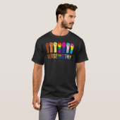 私たちは黒人Lgbtのゲイプライド・サポートLgbtと共に立ち上がる Tシャツ (正面フル)