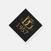 私たちは1957年の結婚記念日結婚以来まだ続いている スタンダードカクテルナプキン (角)