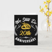 私たちは20thのカップルAに合わせて20年結婚を続ける カード (黄色い花)