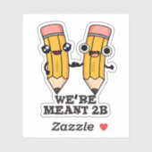 私たちは2B鉛筆パおもしろいンを意味する シール (シート)