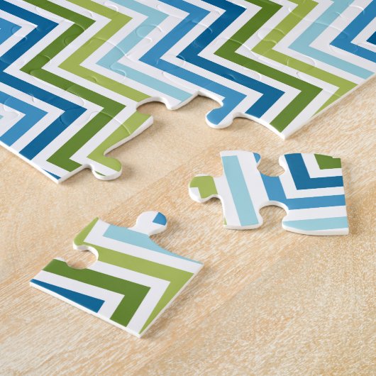 私たちは4枚の写真とジグザグであなたのおばあちゃんを愛している ジグソーパズル (側面)