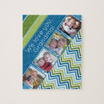 私たちは4枚の写真とジグザグであなたのおばあちゃんを愛している ジグソーパズル<br><div class="desc">オンラ素晴らしインアカウントから正方形の写真を表示する方法。 おもしろいジグザグストライプデザインが写真を強調する。</div>