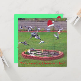 私たちは7月祝のクリスマス、鳥の招待状