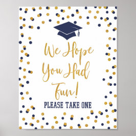 私たちは、あなたがおもしろいを受け取ったことを願う卒業のサイン海軍 ポスター