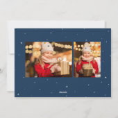 私たちは、あなたメリーと魔法のクリスマス海軍の写真を望む シーズンカード (裏面)
