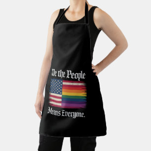 私たちは、すべての人々を意味します USA LGBT 平等 エプロン