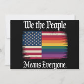 私たちは、すべての人々を意味します USA LGBT 平等 招待状 (正面)