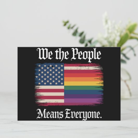 私たちは、すべての人々を意味します USA LGBT 平等 招待状 (スタンド正面)