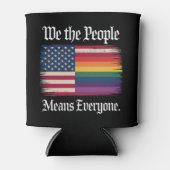 私たちは、すべての人々を意味します USA LGBT 平等 缶クーラー (正面)