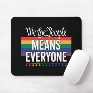 私たちは、すべての人を意味する アメリカ合衆国憲法 LGBT マウスパッド
