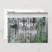 私たちは~はがきを移動している 案内ポストカード (正面/裏面)