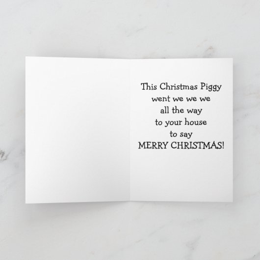 私たちは「クリスマスにお目出し」と言う方法を全て所有している シーズンカード (内部)