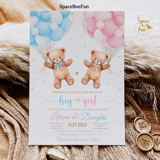 私たちは、ジェンダーを明らかにする赤ちゃんシャワーの招待を待つことができる 招待状