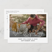 私たちは、写真の妊娠を期待している 案内ポストカード (正面/裏面)