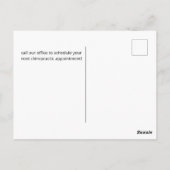 私たちは、恋しく思あなた |カイロプラクティックはがき ポストカード (裏面)